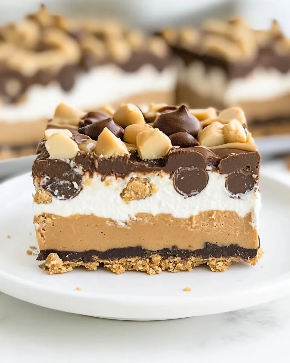 Delicious Peanut Butter Dream Bars plate image
