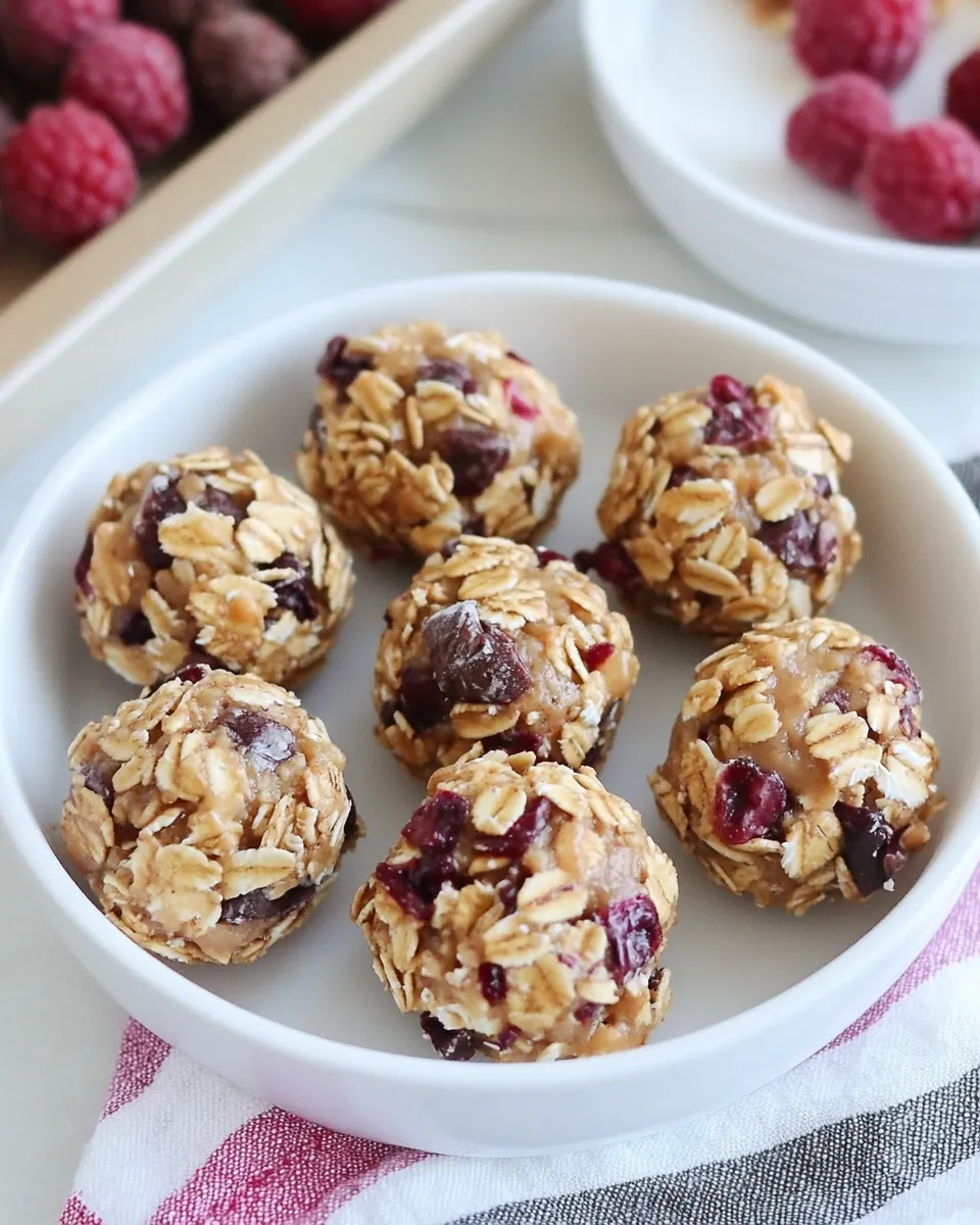 Easy Peanut Butter Granola Balls recipe photo