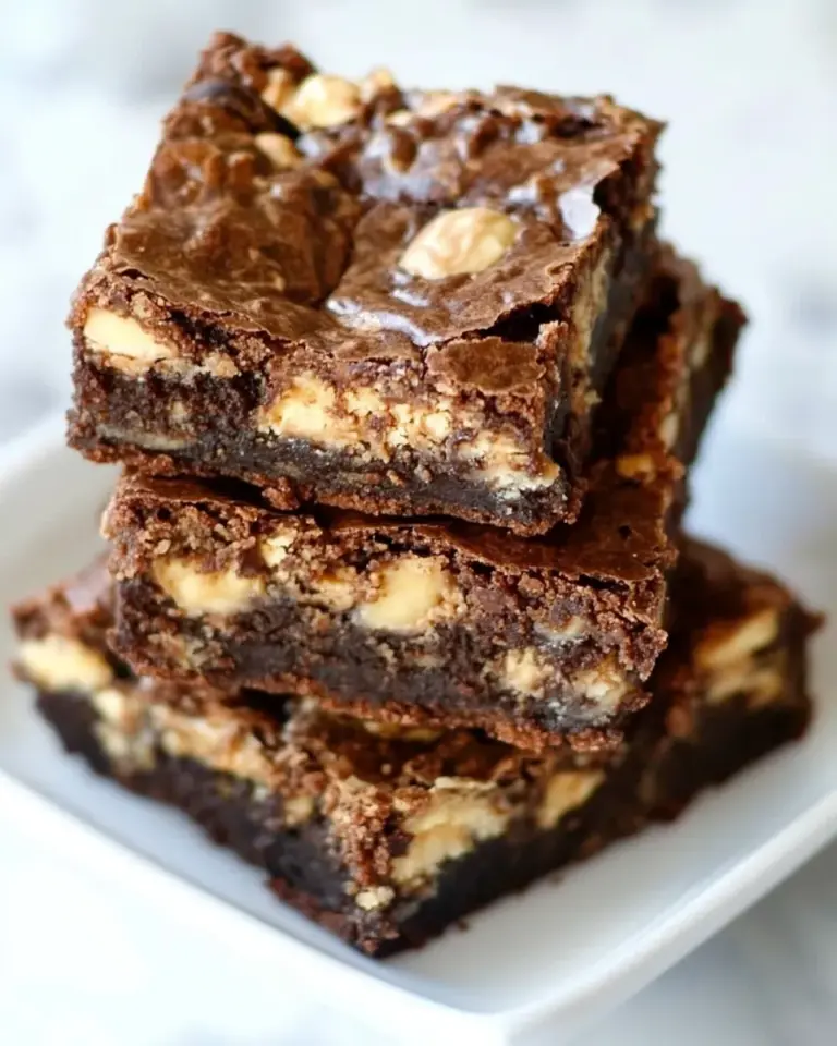 Homemade Peanut Butter Snickers Brownies photo