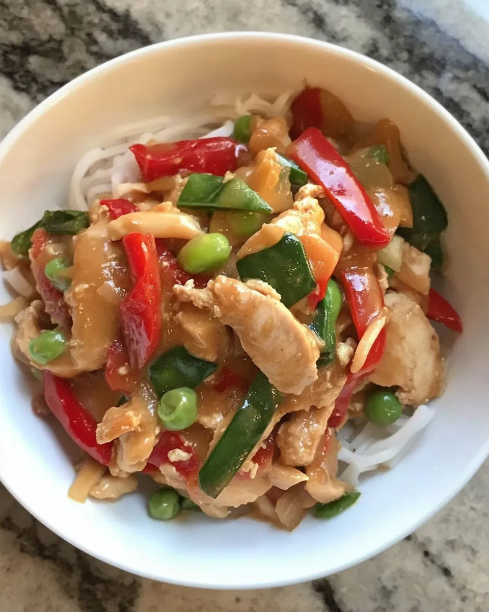 Delicious Peanut Chicken Bowl dish photo