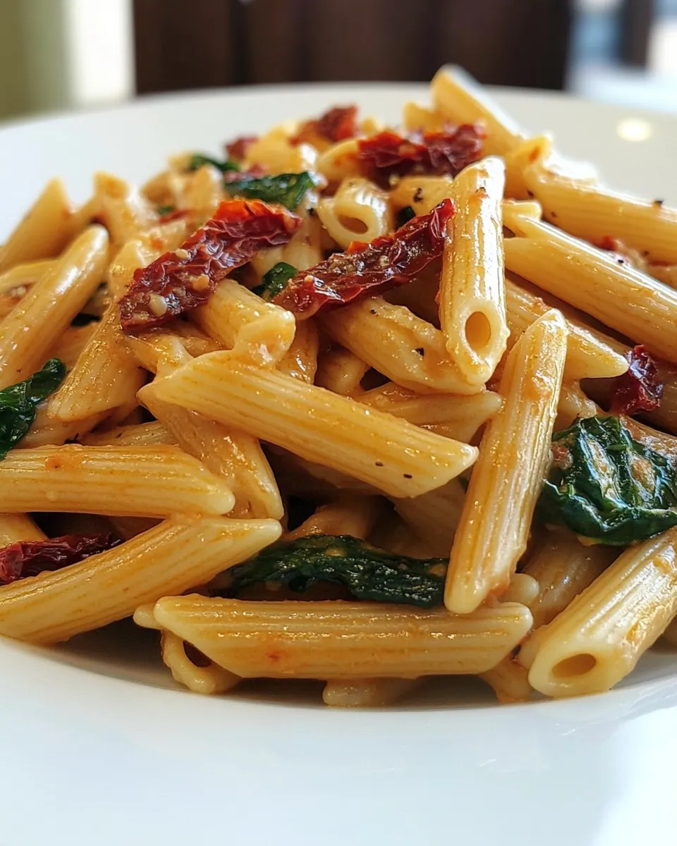 Classic Penne Mediterranean with Sun-dried Tomatoes image