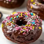 Homemade Perfect Baked Chocolate Donuts photo