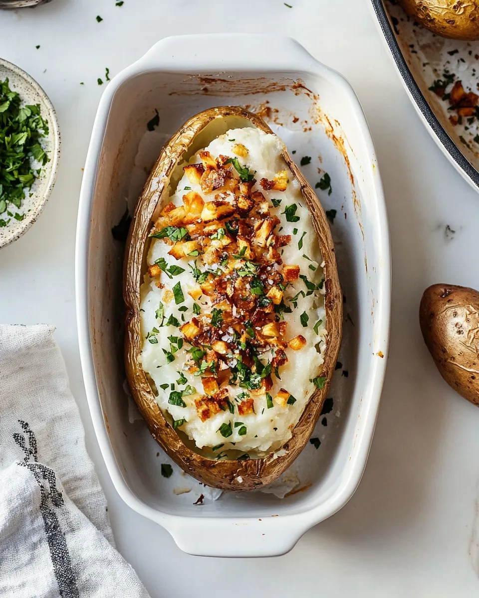 Delicious Perfect Baked Potato plate image