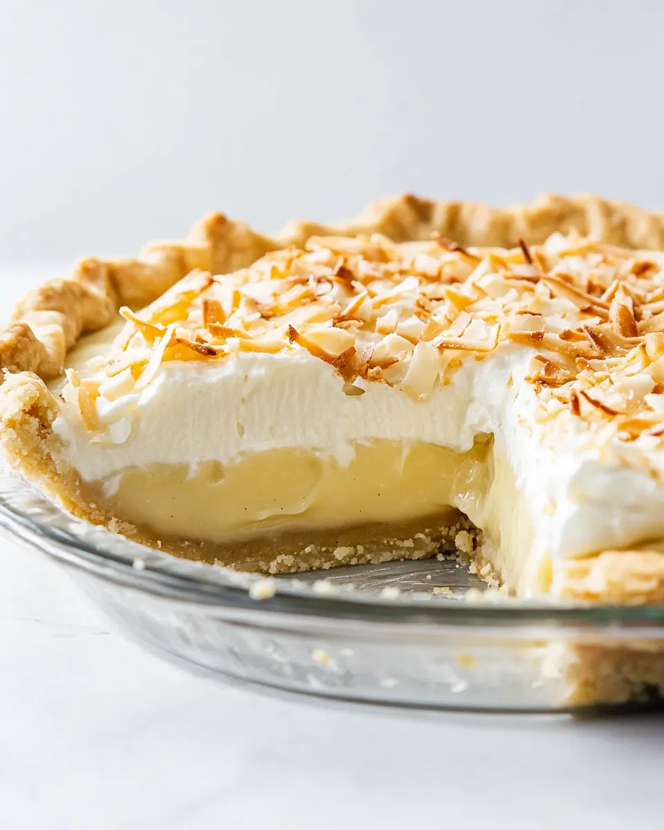 homemade Perfect Coconut Cream Pie photo