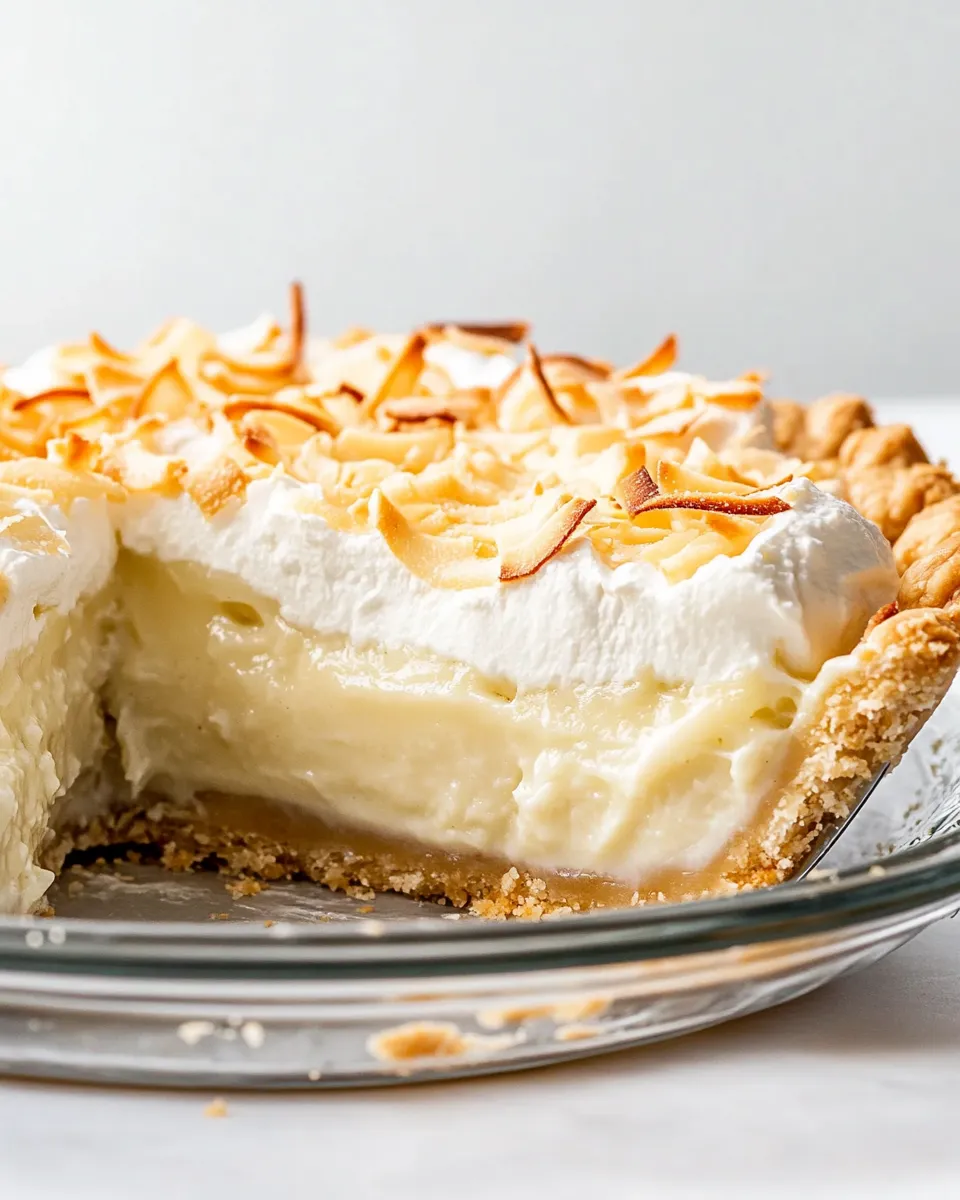 delicious Perfect Coconut Cream Pie shot