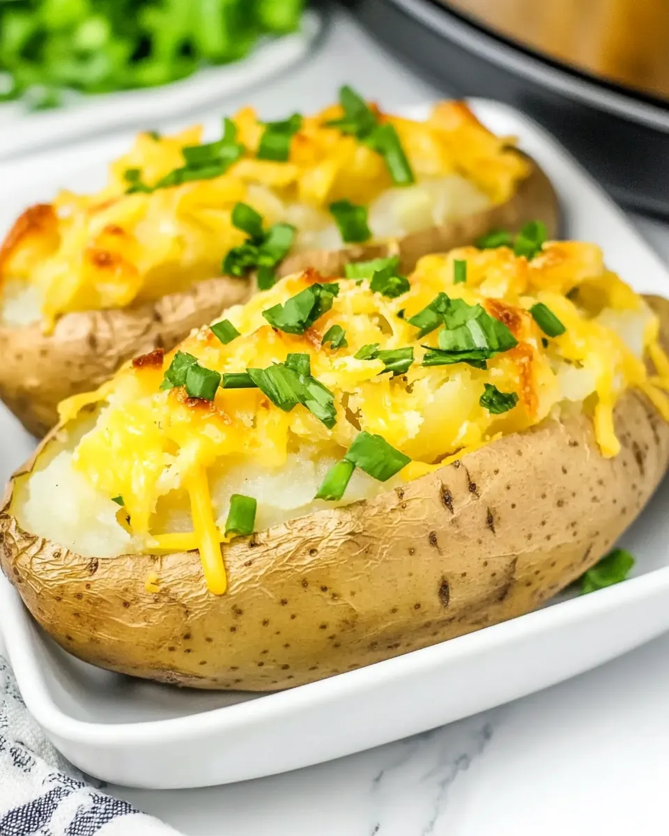 Delicious Perfect Instant Pot Baked Potatoes shot