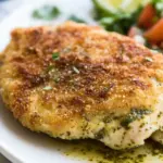 Homemade Pesto Pan-Fried Chicken photo
