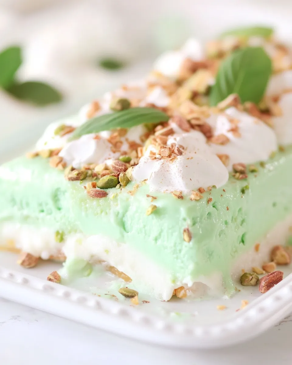 Homemade Pistachio Dessert photo