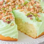Homemade Pistachio Double Pudding Cake photo