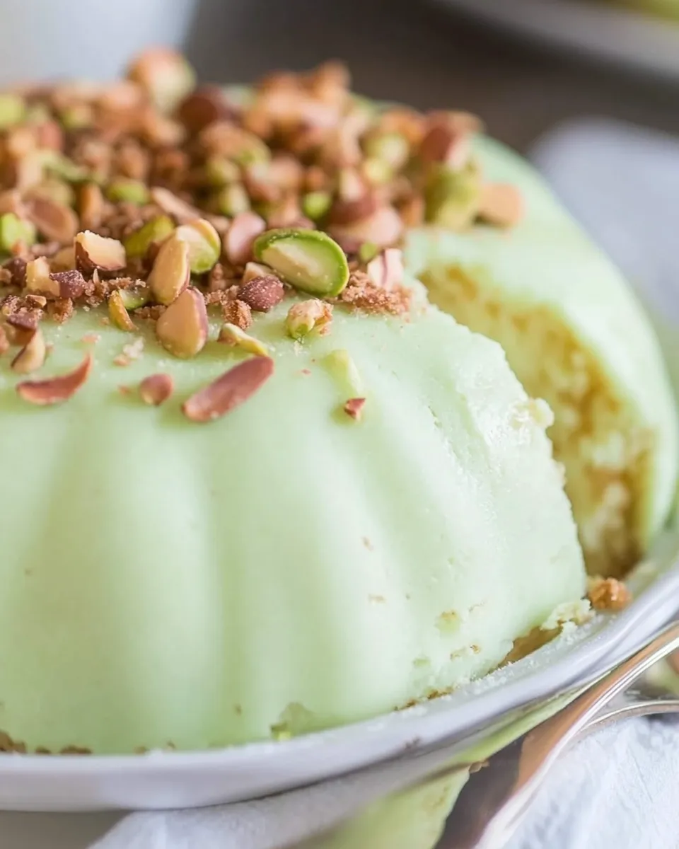 Easy Pistachio Double Pudding Cake recipe photo