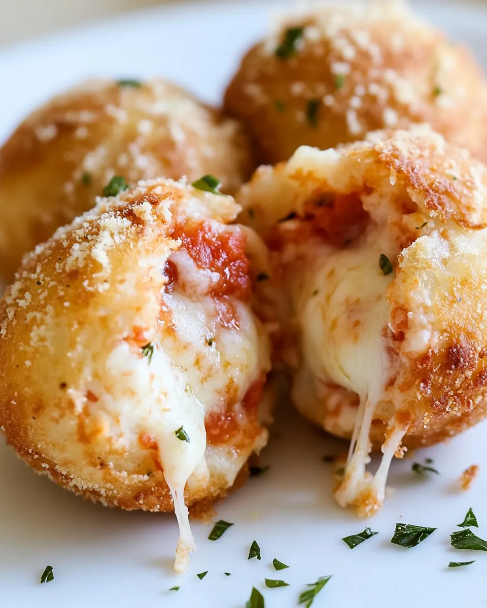 Delicious Pizza Bombs food shot