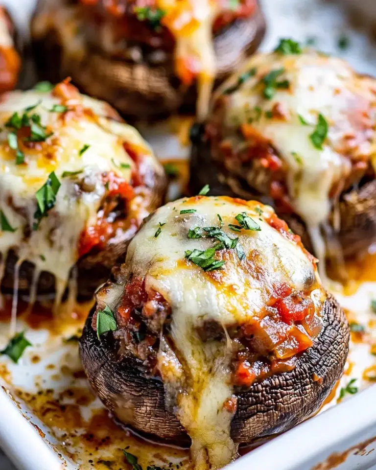 Homemade Pizza Stuffed Mushrooms photo