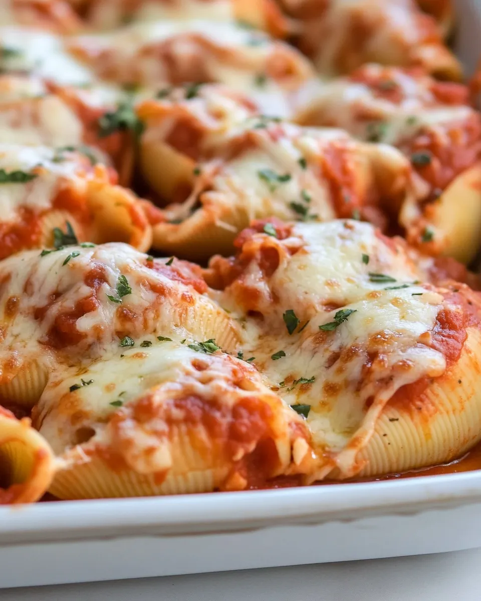 Easy Pizza Stuffed Shells dish photo