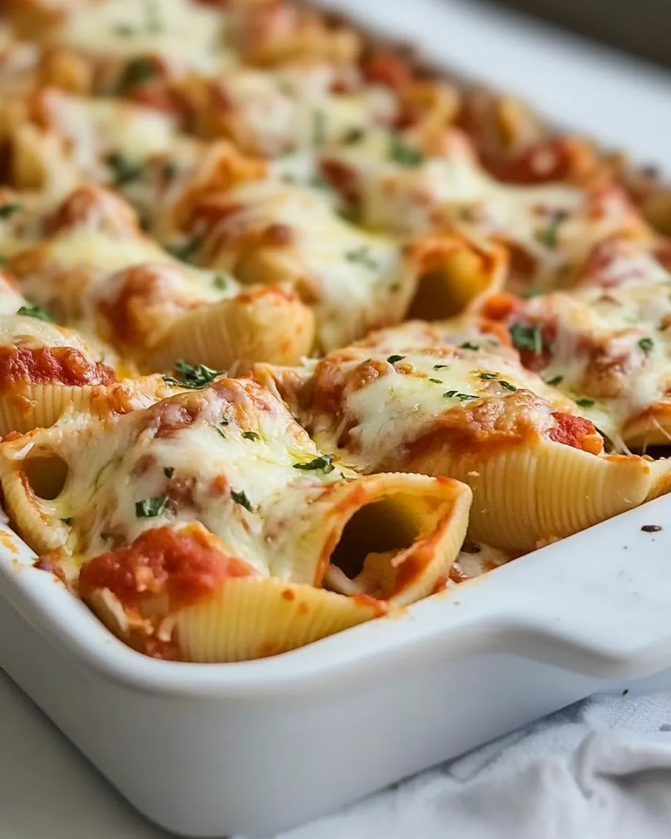 Delicious Pizza Stuffed Shells plate image