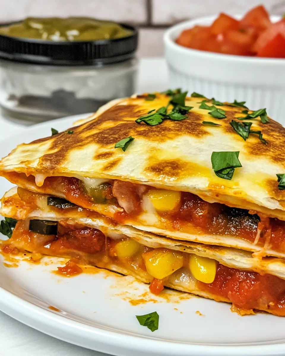 Delicious Pizzadilla shot