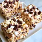 Homemade Popcorn Chocolate Chip Marshmallow Treats photo