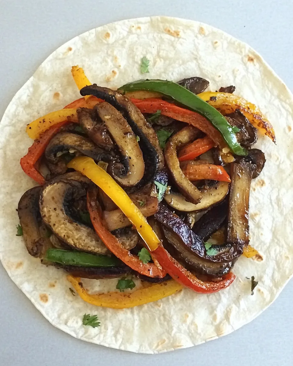 homemade Portobello Mushroom Fajitas (Easy!) photo