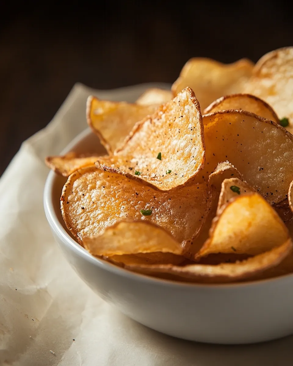 Homemade Potato Chips in the Microwave photo