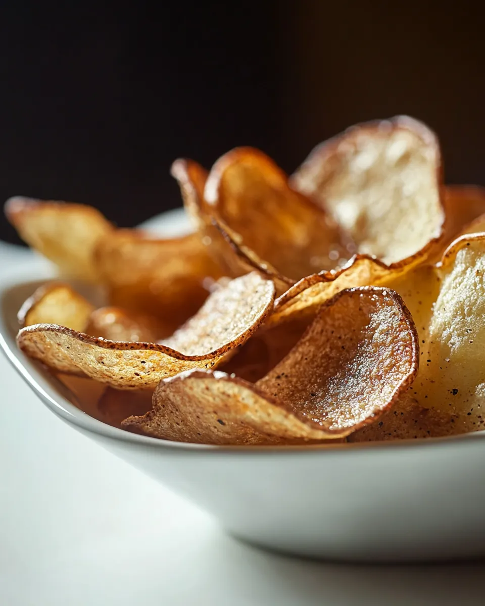 Delicious Potato Chips in the Microwave shot