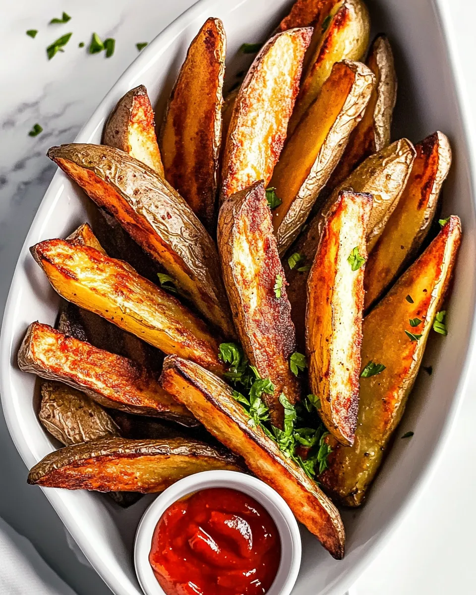 Delicious Potato Wedges plate image