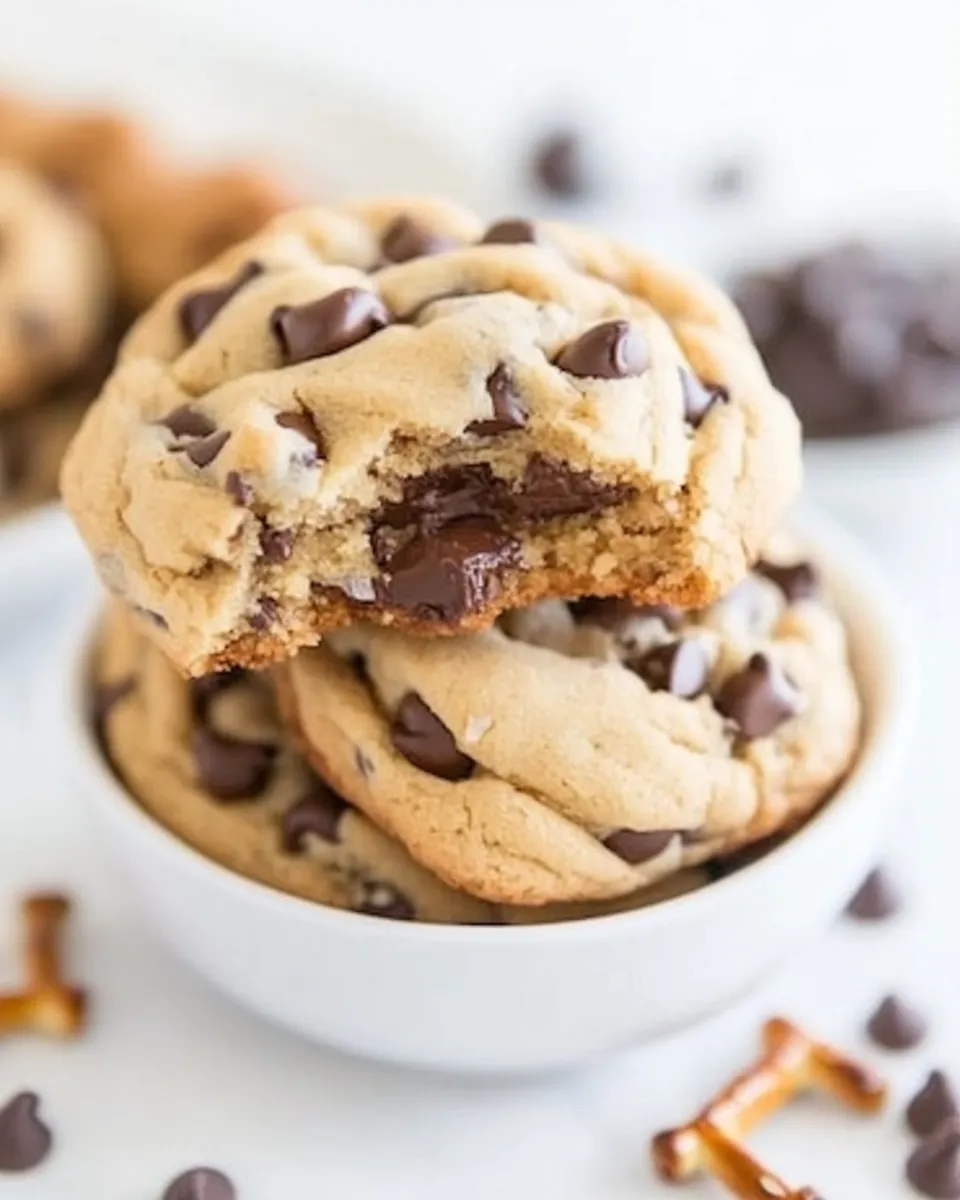 Easy Pretzel Chocolate Chip Cookies recipe photo