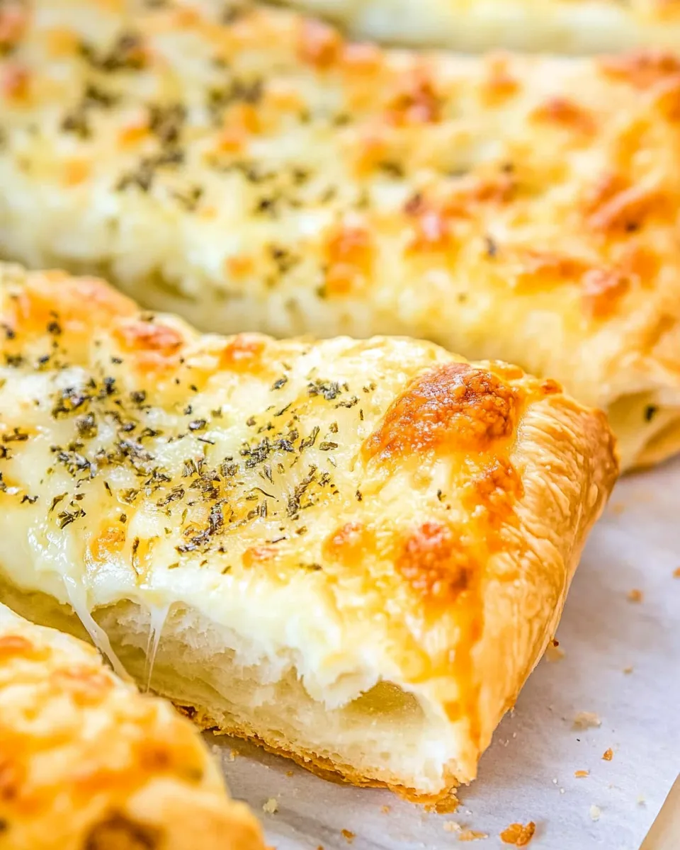 Classic Puff Pastry Cheesy Garlic Bread image