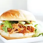 Homemade Pulled Chicken Sandwich photo