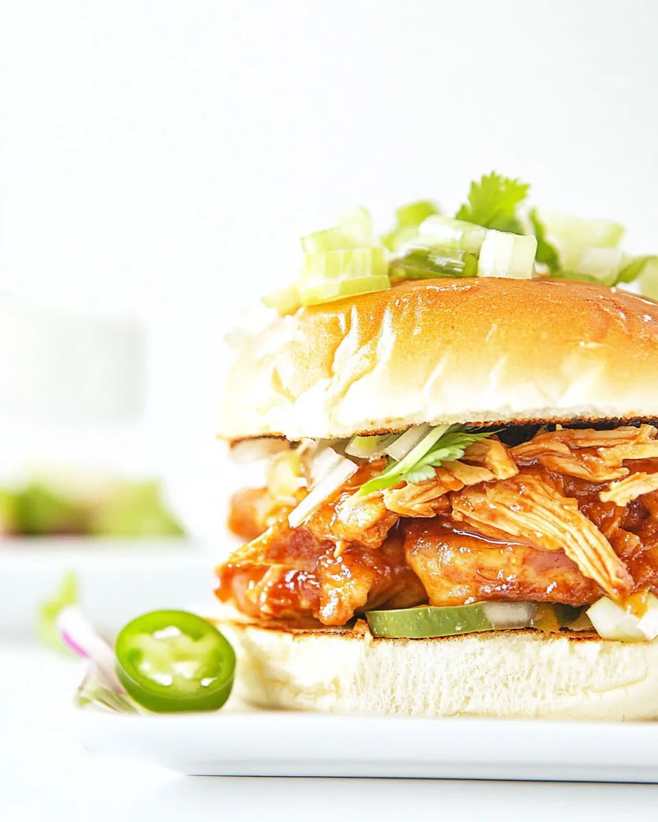 Easy Pulled Chicken Sandwich recipe image