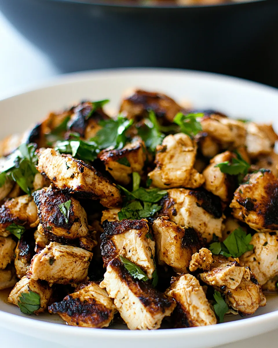 Delicious Qdoba Copycat Chicken shot