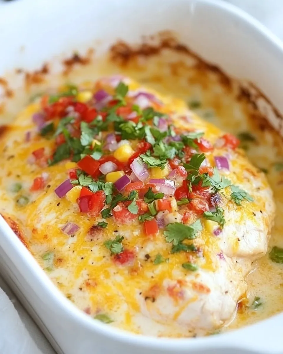 Homemade Queso Chicken Bake photo
