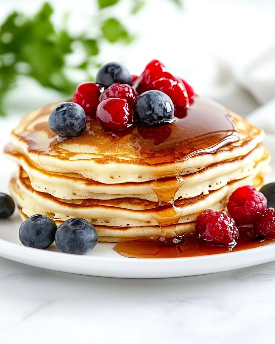 Homemade Quick And Easy Pancakes (Only 3 Ingredients Needed) photo