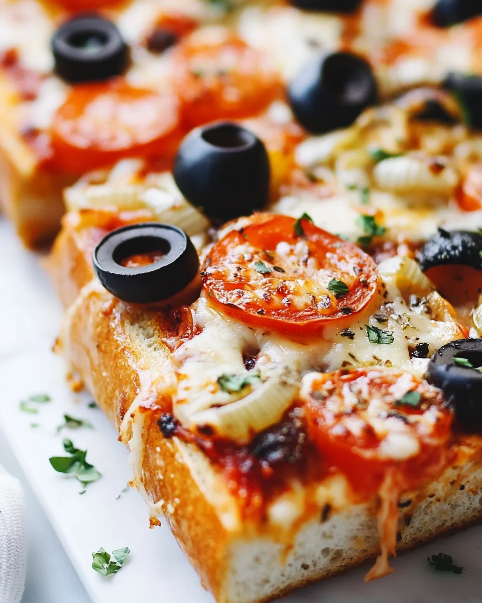 Easy Quick and Easy French Bread Pizza recipe photo