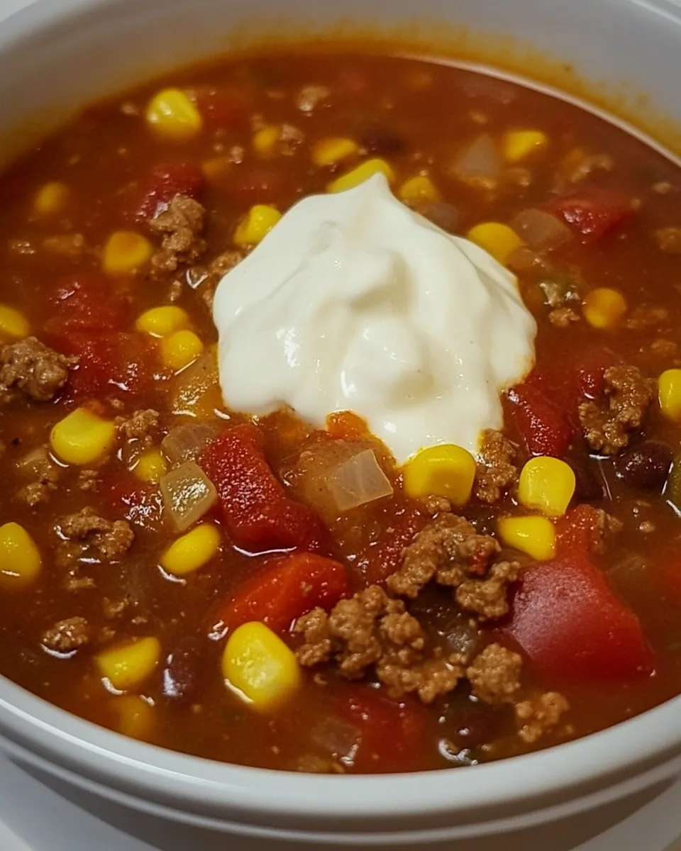 classic Quick and Easy Taco Soup Recipe image