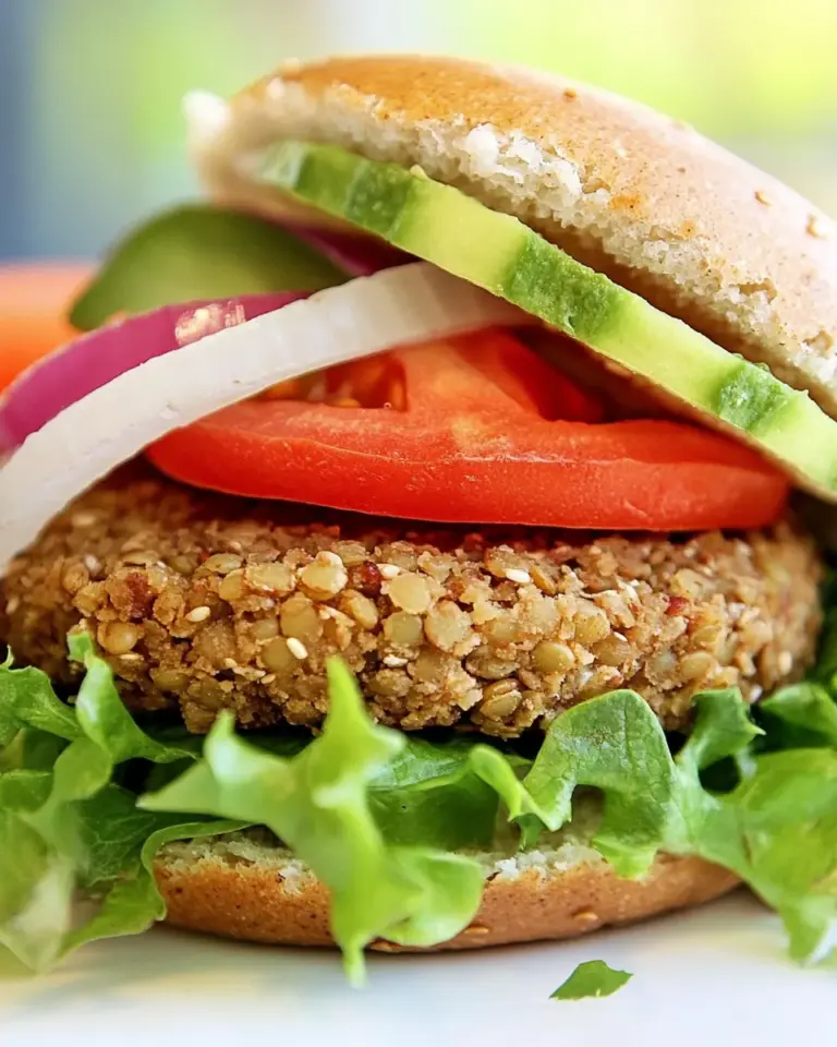 Homemade Quinoa Lentil Burger photo
