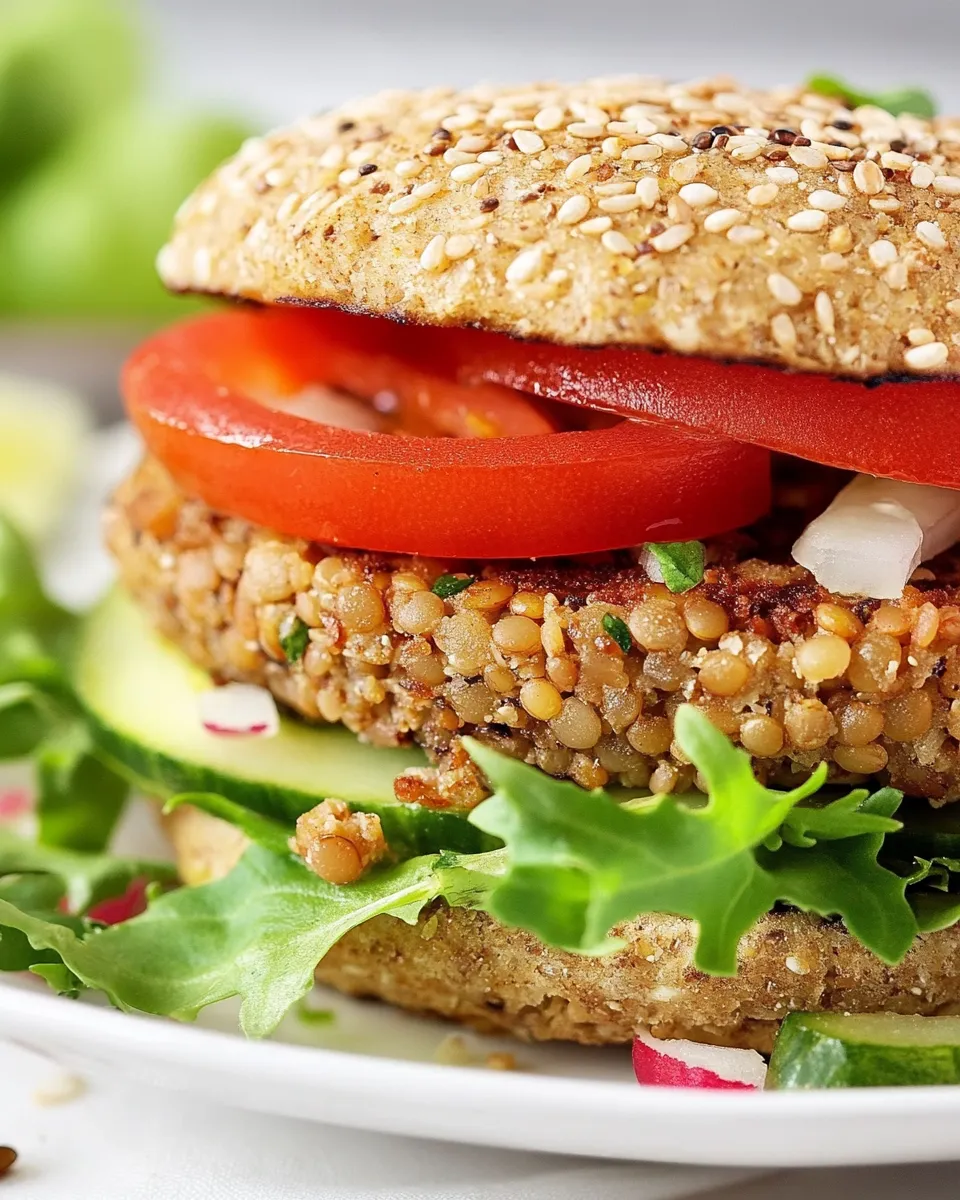Classic Quinoa Lentil Burger image