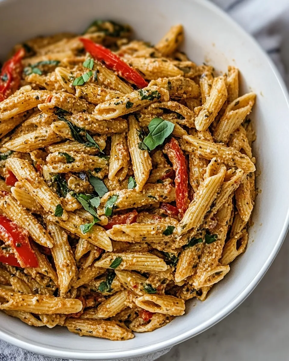 Delicious Rasta Pasta food shot