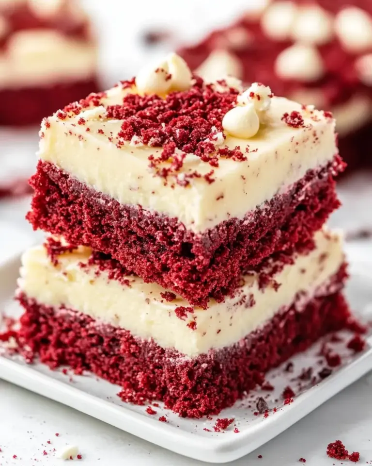 Homemade Red Velvet Gooey Bars photo