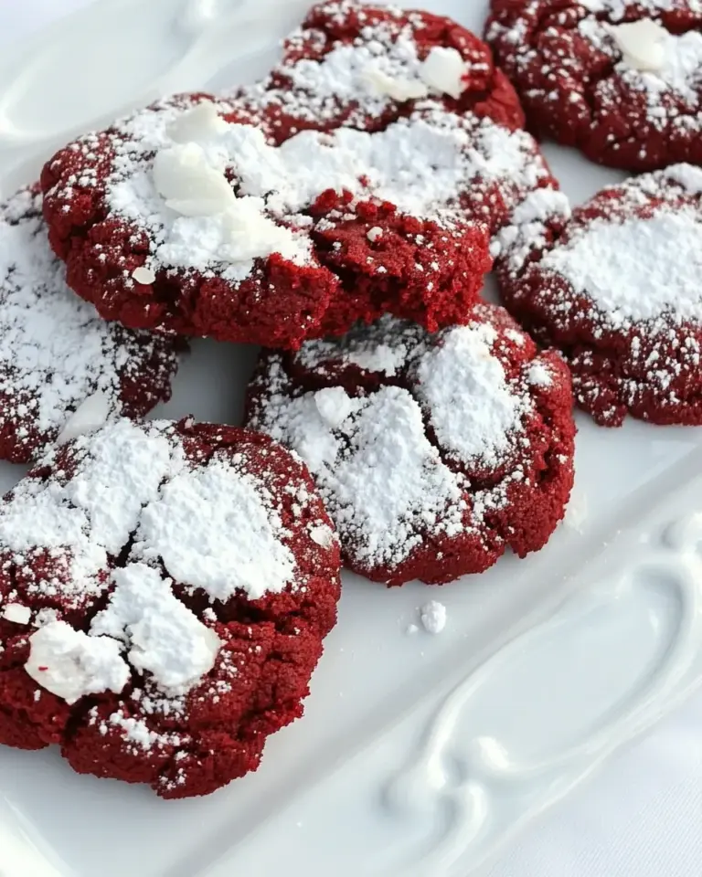 Homemade Red Velvet Gooey Butter Cookies photo