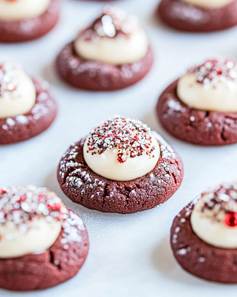 Classic Red Velvet Kiss Cookies image