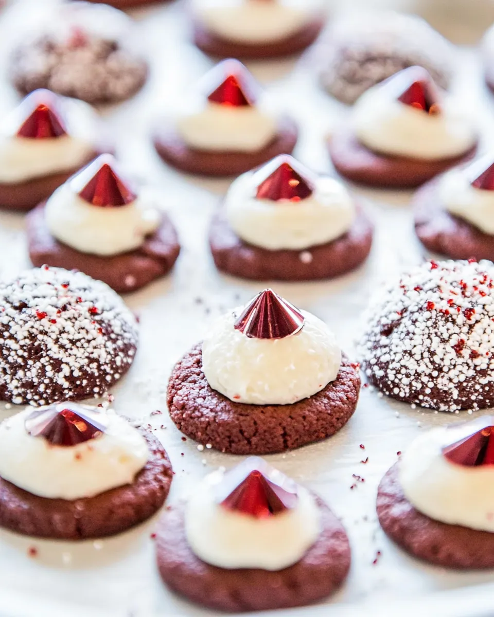 Easy Red Velvet Kiss Cookies recipe image