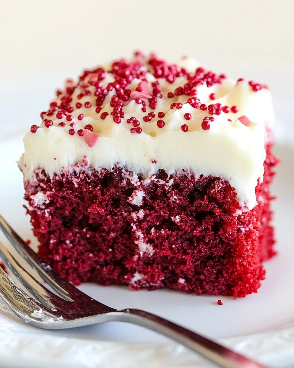 Classic Red Velvet Poke Cake image