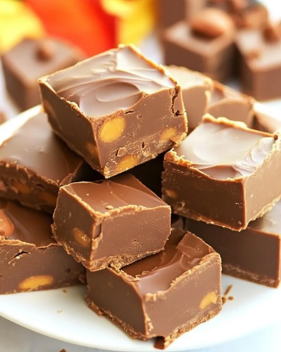 Delicious Reese's Fudge food shot