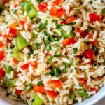 Homemade Rice With Peppers photo