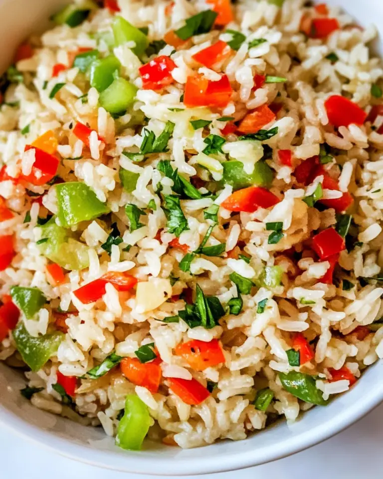 Homemade Rice With Peppers photo