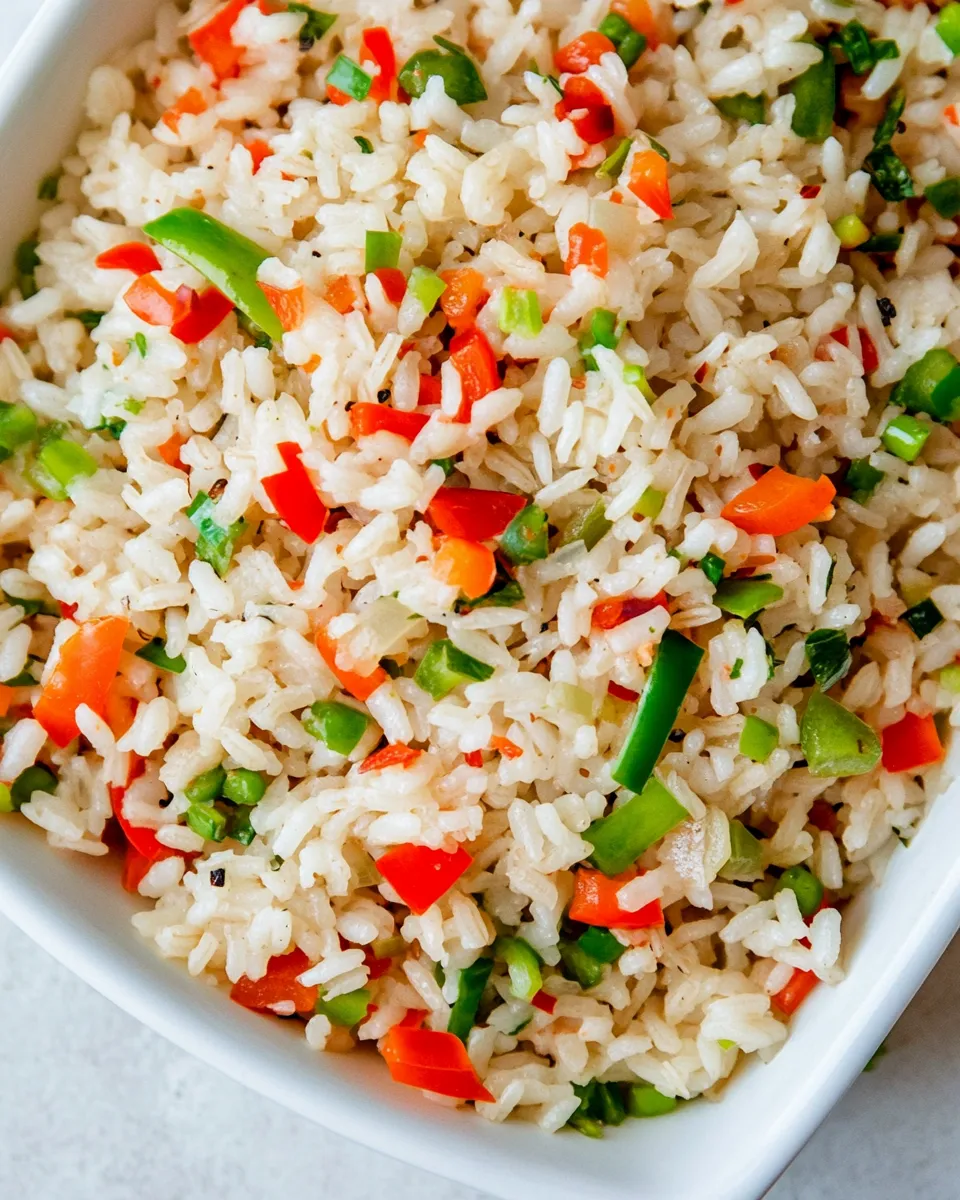 Delicious Rice With Peppers dish photo
