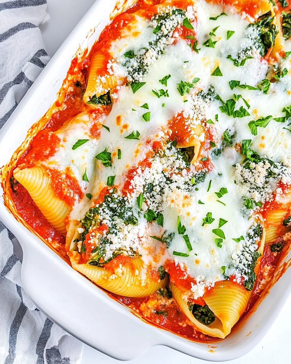 Homemade Ricotta and Spinach Stuffed Shells photo