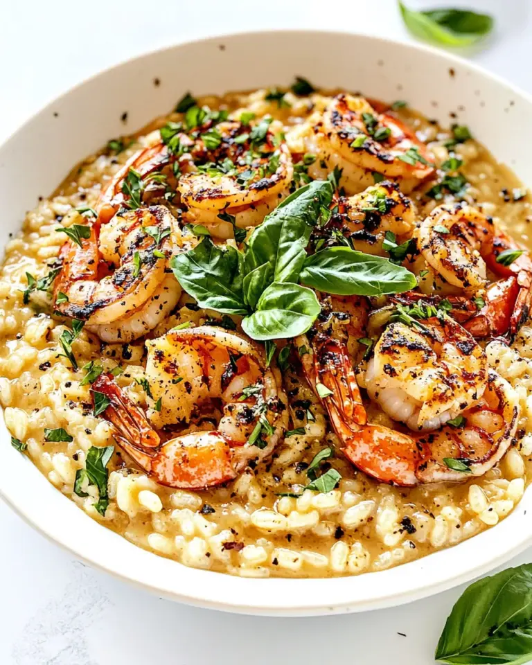 Homemade Risotto and Shrimp photo