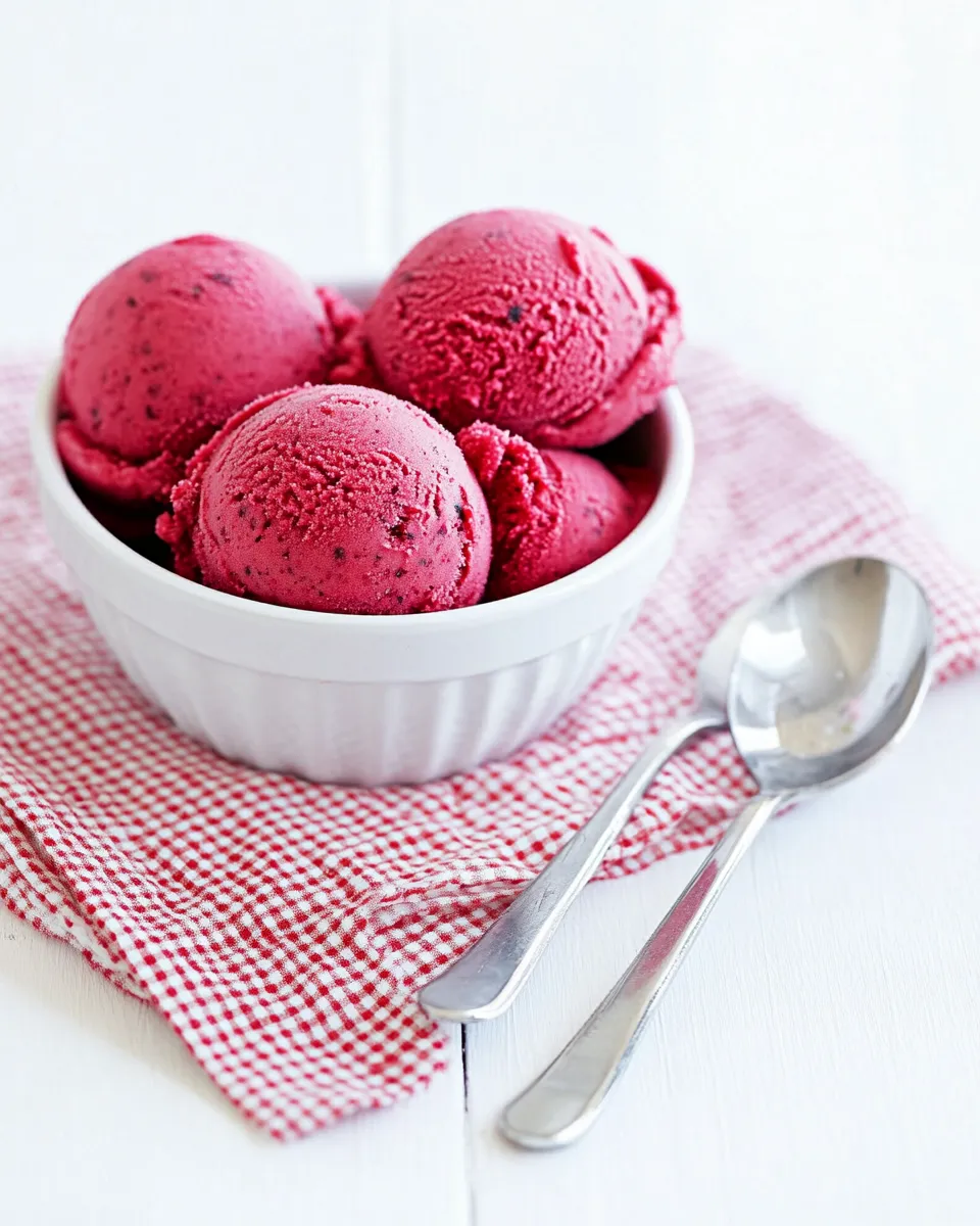 Homemade Roasted Beet Ice Cream photo