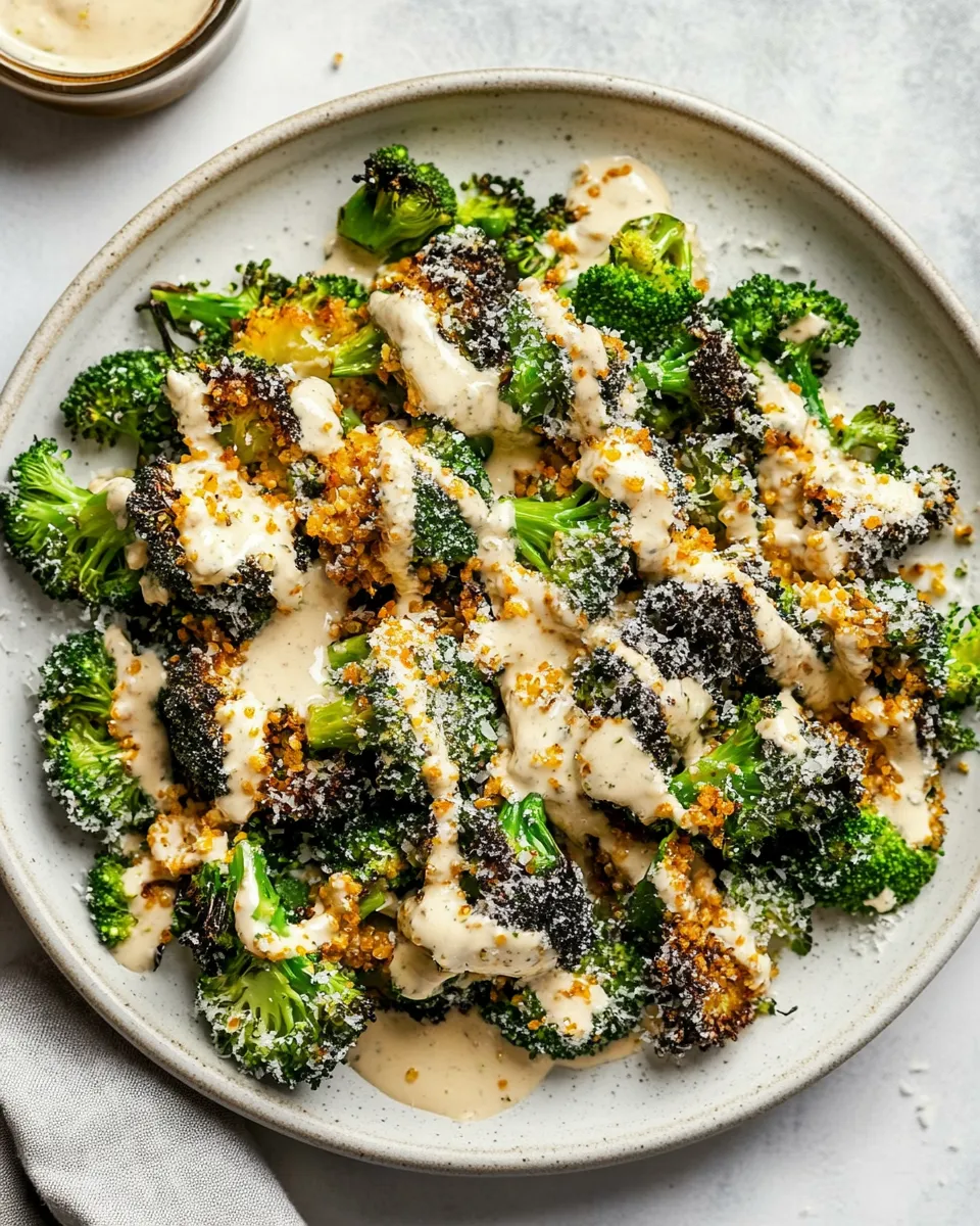 Homemade Roasted Broccoli Caesar Salad photo