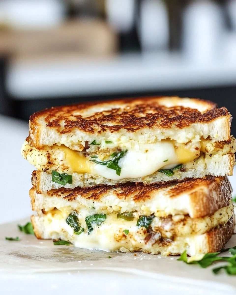 Classic Roasted Cauliflower Grilled Cheese image